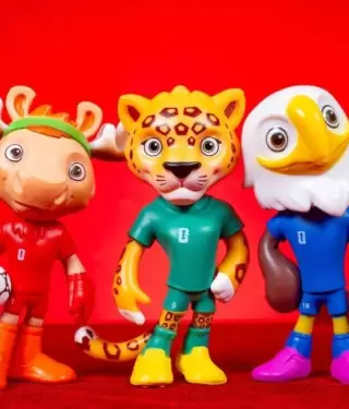 Las mascotas del Mundial tambi�n son importantes.