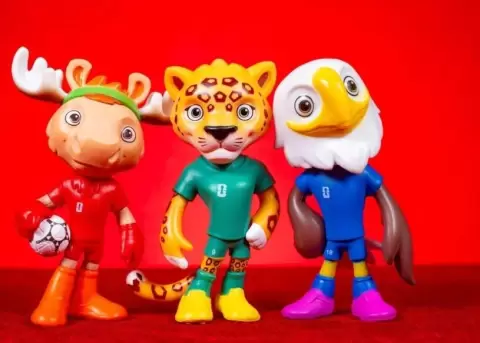 Las mascotas del Mundial tambi�n son importantes.