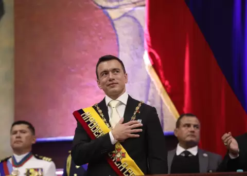 Daniel Noboa en su rendici�n de cuentas en la Asamblea Nacional