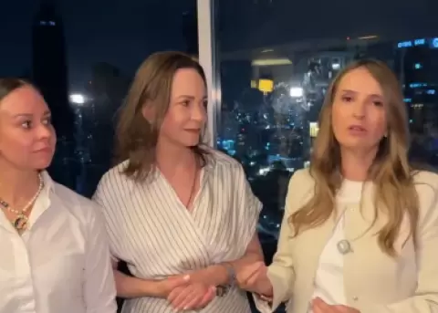 Paloma Valencia y Mar�a Corina Machado piden defender la democracia en Colombia