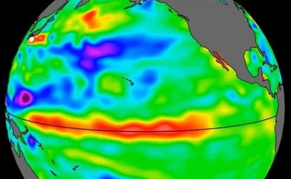 NASA detecta aguas c�lidas cerca de Ecuador por posible fen�meno de El Ni�o