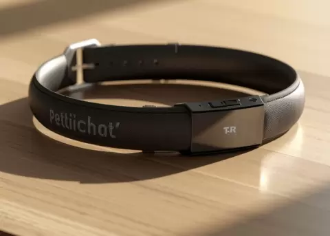 Un dise�o minimalista y sofisticado: el collar inteligente Pettiichat, donde la tecnolog�a se encuentra con el confort para tu mascota.