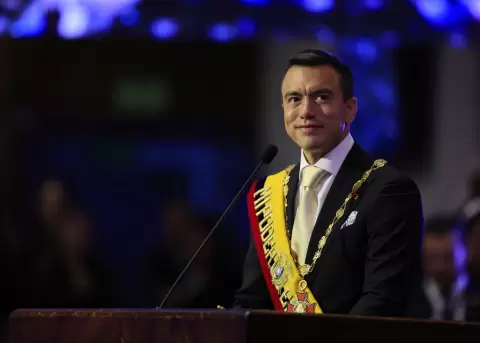 El presidente de la Rep�blica, Daniel Noboa, rindi� su Informe a la Naci�n en la Asamblea Nacional.