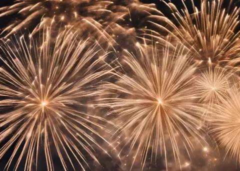 Luces, colores y estallidos en el cielo: los juegos artificiales acompa�an las celebraciones y crean un ambiente de fiesta y alegr�a.