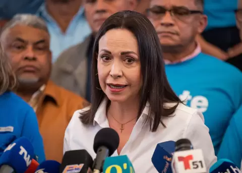Foto de archivo de la opositora venezolana Maria Corina Machado.
