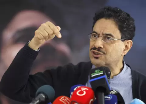 El candidato a la Presidencia de Colombia del partido Pacto Hist�rico, Iv�n Cepeda.