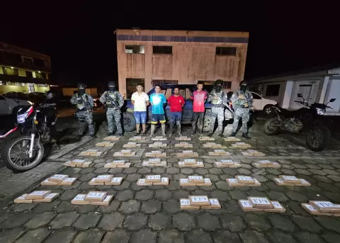 Operativo de la Polic�a Nacional.