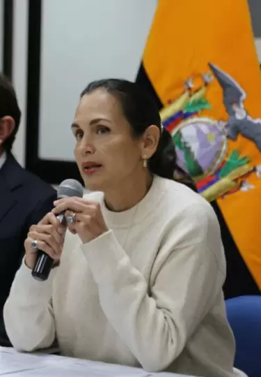 In�s Manzano, exministra de Energ�a y Minas.