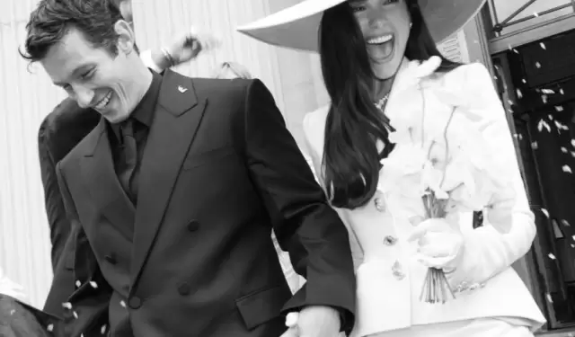 Dua Lipa comparte fotos de su boda.