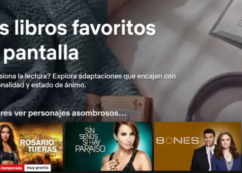 Libros, series, pel�culas, streaming, adaptaciones, lectores, historias, Netflix, entretenimiento, cultura.