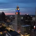 Columbus se ilumina con los colores de la selecci�n ecuatoriana