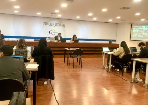 La audiencia de juicio del caso Triple A se reinstal� este s�bado 06 de junio de 2026, en Quito.