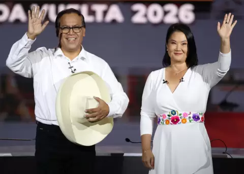 Roberto S�nchez y Keiko Fujimori.