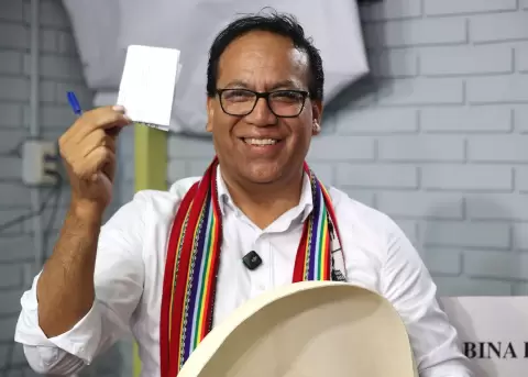 El candidato a la presidencia del Per� por el partido Juntos por el Per�, Roberto S�nchez.