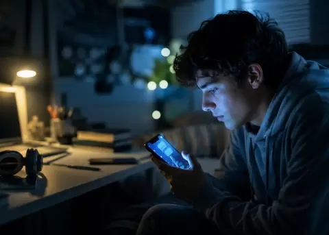 Adolescentes recurren a la inteligencia artificial para apoyo emocional diario.