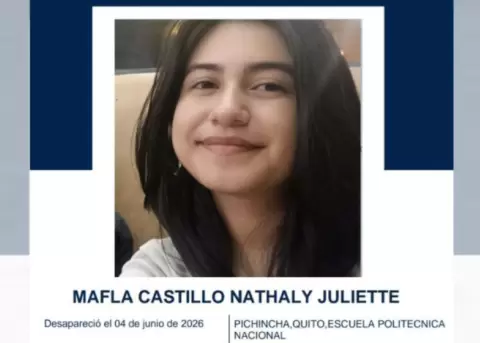 Nathaly Mafla, joven desaparecida desde el 4 de junio, cuyo cuerpo sin vida fue hallado cinco d�as despu�s.