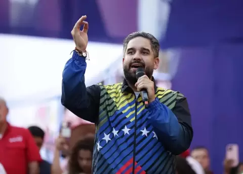 Fotograf�a de archivo del diputado venezolano Nicol�s Maduro Guerra, durante una manifestaci�n en Caracas (Venezuela).