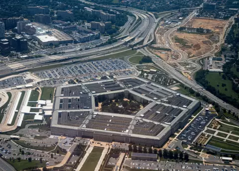 Vista a�rea del complejo del Pent�gono, en Estados Unidos.