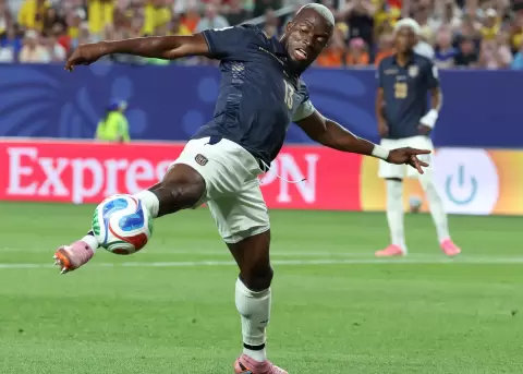 Enner Valencia, m�ximo goleador en la historia de la selecci�n ecuatoriana, con 46 tantos.