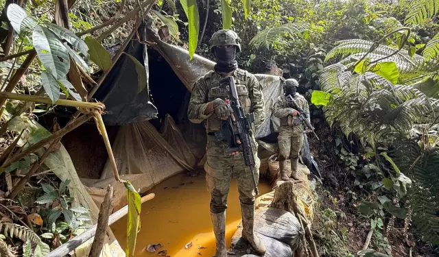 Operaciones contra la miner�a ilegal en Imbabura.