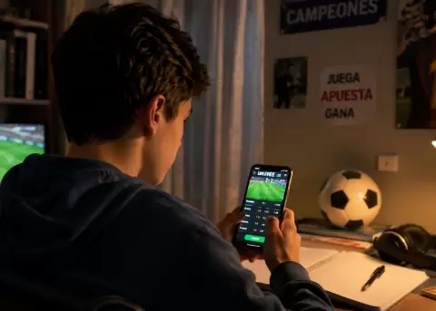 Adolescentes enfrentan creciente riesgo de apuestas online durante el mundial.