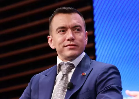 Daniel Noboa, presidente de la Rep�blica en el Conversatorio Atlantic Council, Washington, Estados Unidos, el 14 de mayo del 2026.