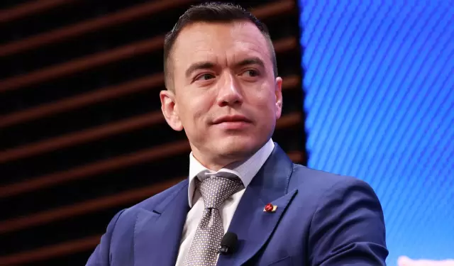 Daniel Noboa, presidente de la Rep�blica en el Conversatorio Atlantic Council, Washington, Estados Unidos, el 14 de mayo del 2026.