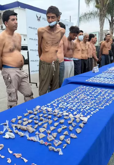 Detenidos durante el operativo 'Apolo 21', ejecutado en Guayaquil y Dur�n.