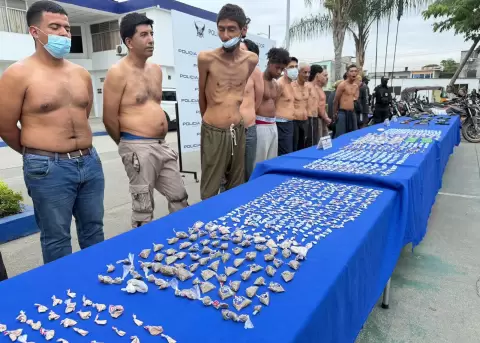 Detenidos durante el operativo 'Apolo 21', ejecutado en Guayaquil y Dur�n.