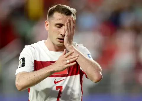 El internacional turco Kerem Akturkoglu, durante el partido disputado por su selecci�n contra Paraguay este viernes, correspondiente al