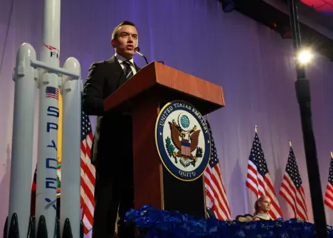 Daniel Noboa, presidente de la Rep�blica.