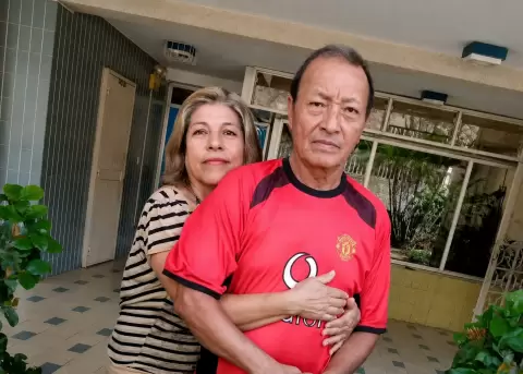Ana Mar�a Pincay y Jorge Gendes, ecuatorianos residentes en Venezuela.