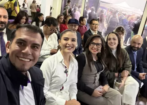 Harold Burbano, Giovanna Ubidia, Nataly Morillo y Emilia Reece.
