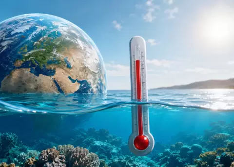 R�cord hist�rico del oc�ano alerta sobre un clima global cada vez m�s extremo.