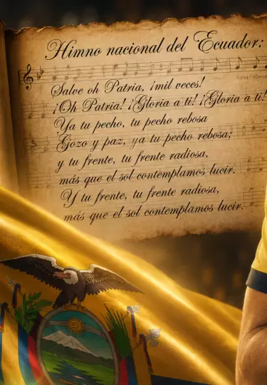 El himno nacional del Ecuador destaca por la conexi�n que hay entre hinchas y jugadores.