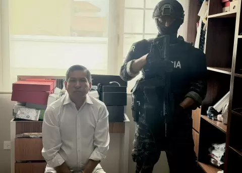 Dar�o Macas, alcalde de Machala, fue detenido este 06 de julio de 2026.