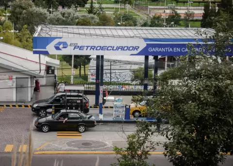 Estaci�n de servicio de Petroecuador.