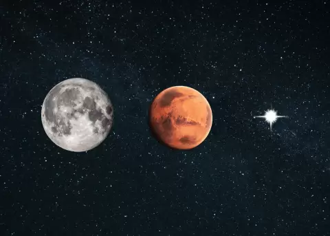 La alineaci�n de la Luna, Marte y otros planetas podr�n ser vistos desde Ecuador este 11 de julio.