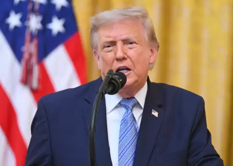 El presidente de EE.UU., Donald Trump, fue captado este 16 de julio de 2026 al dirigirse a la naci�n, desde la Casa Blanca.