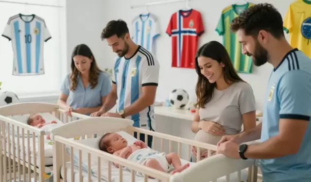 Beb�s inspirados por futbolistas convierten el Mundial en fen�meno cultural.