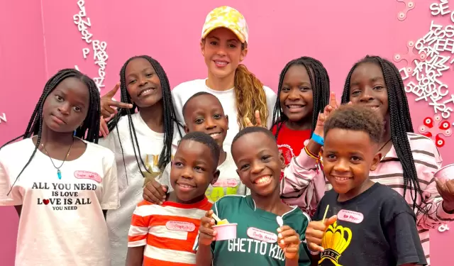 Shakira comparti� un post en el que mostr� el tiempo que comparti� con los peque�os de Uganda.