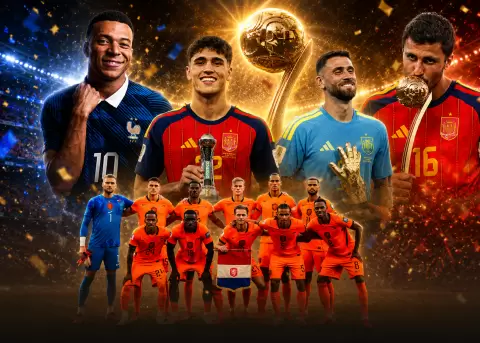 Espa�a, Pa�ses Bajos y Kylian Mbapp� fueron premiados en la final del Mundial.