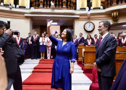 Keiko Fujimori, presidenta de Per�.