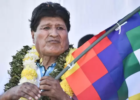 Foto de archivo del expresidente de Bolivia Evo Morales en Chimor� (Bolivia).