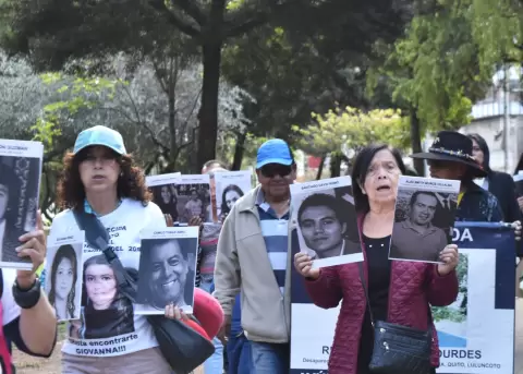Plant�n en Quito en memoria de los desaparecidos.