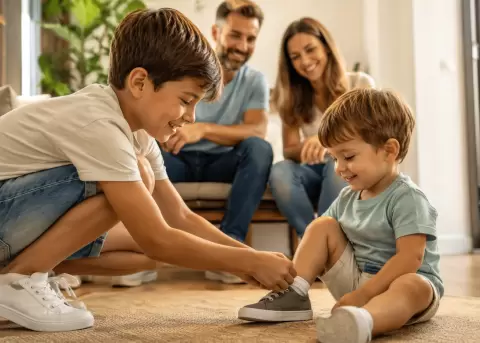 Cuidar hermanos peque�os fortalece empat�a, responsabilidad, resiliencia y madurez emocional desde infancia.