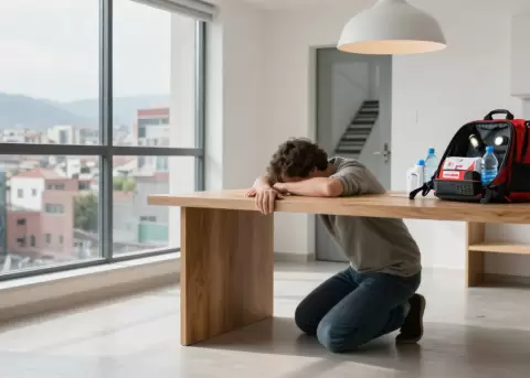 Recomendaciones para protegerse durante un sismo viviendo en pisos altos.