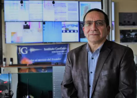 Mario Ruiz, director del Instituto Geof�sico.