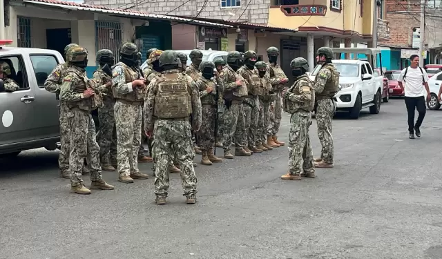 Despliegue de las Fuerzas Armadas en un operativo de seguridad.