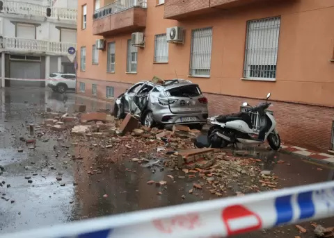 Da�os causados por el terremoto registrado este s�bado en la provincia de Granada (sur de Espa�a).